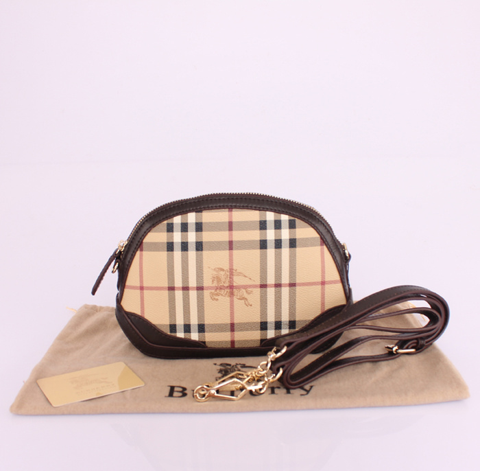 Burberry巴寶莉新款女包 2451啡皮