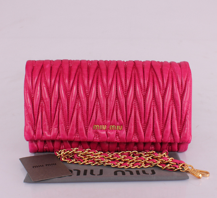 MIUMIU繆繆新款女包 81204玫紅