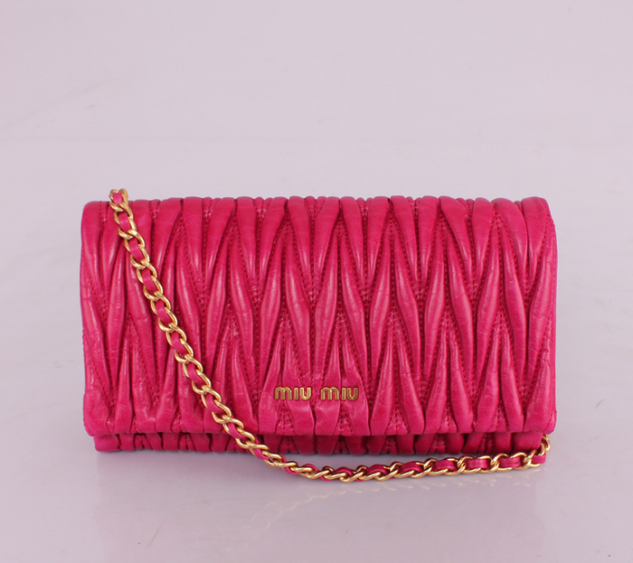 MIUMIU繆繆新款女包 81204玫紅
