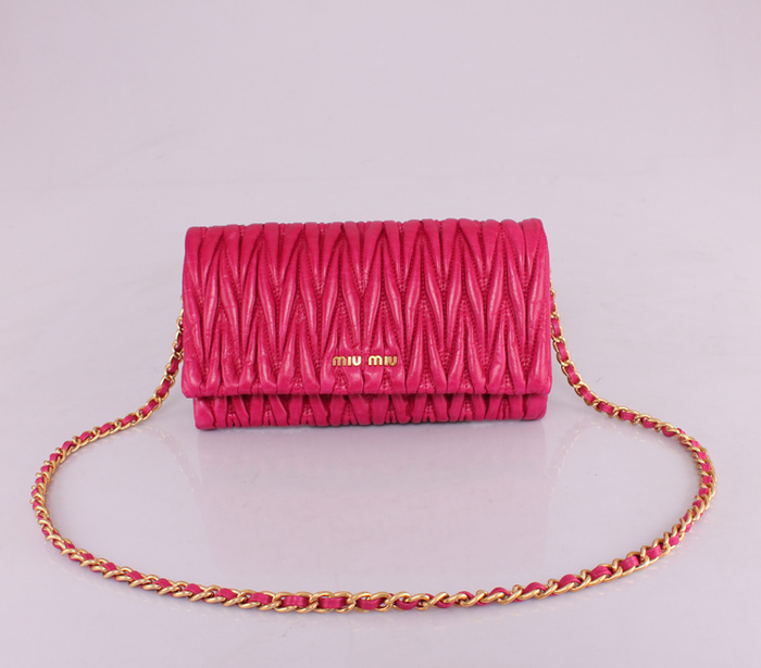 MIUMIU繆繆新款女包 81204玫紅