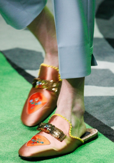 Gucci古馳包鞋2017春夏米蘭男裝周時裝秀場細節圖片