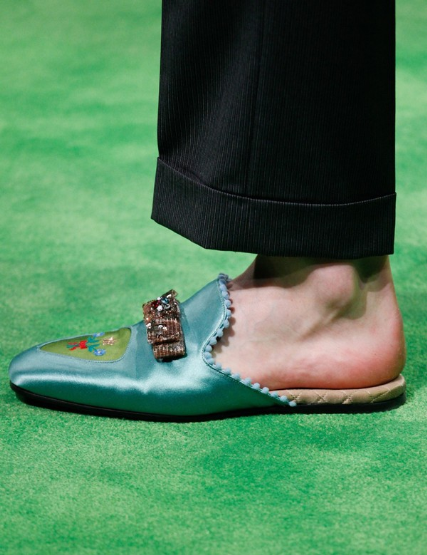 Gucci古馳包鞋2017春夏米蘭男裝周時裝秀場細節圖片