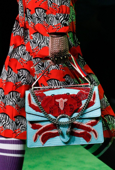 Gucci古馳包鞋2017春夏米蘭男裝周時裝秀場細節圖片