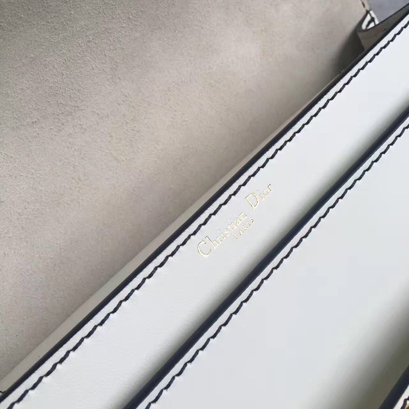 迪奧Dior JADIO RDIOR鏈條包 頂級小牛皮翻蓋式包 白色