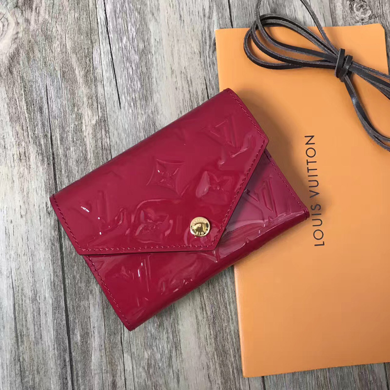 M62429 LV VICTORINE 錢夾 LV漆皮三折豆豆錢夾 LV短夾