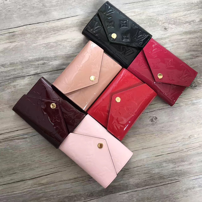 M62429 LV VICTORINE 錢夾 LV漆皮三折豆豆錢夾 LV短夾