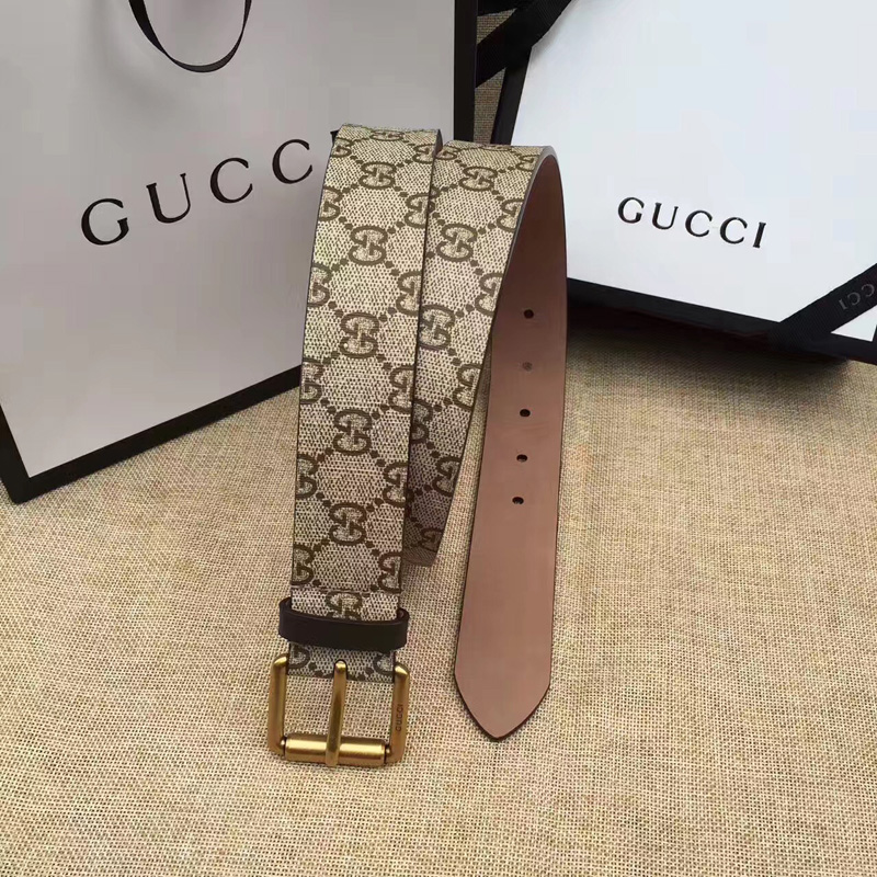 Gucci古奇新款2017蜜蜂印花腰帶 Gucci女士皮帶 古馳要帶
