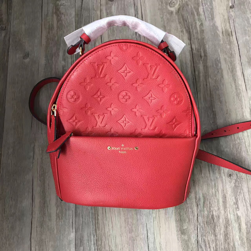 M44015 LV SORBONNE 雙肩包 LV全皮壓花雙肩包 LV女士背包