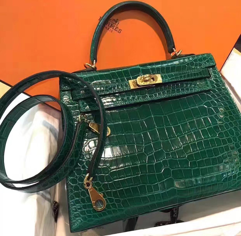 愛馬仕手提包 Hermes Birkin系列 鉑金包 純手工定制版 30cm 鱷魚皮