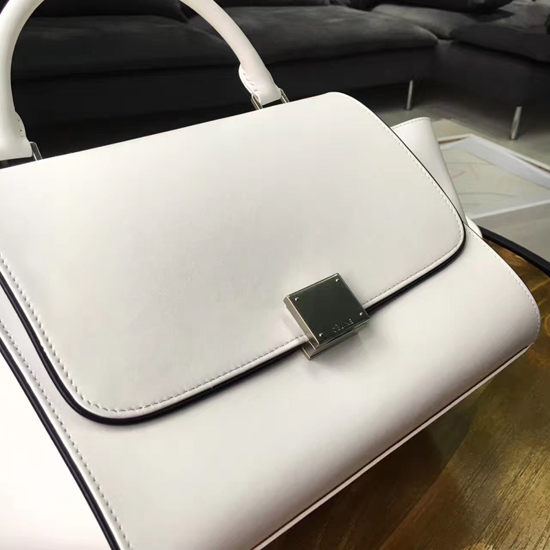 Celine Trapeze 小號手袋 賽琳秋千包 賽琳秋千包配色系列 白配黑