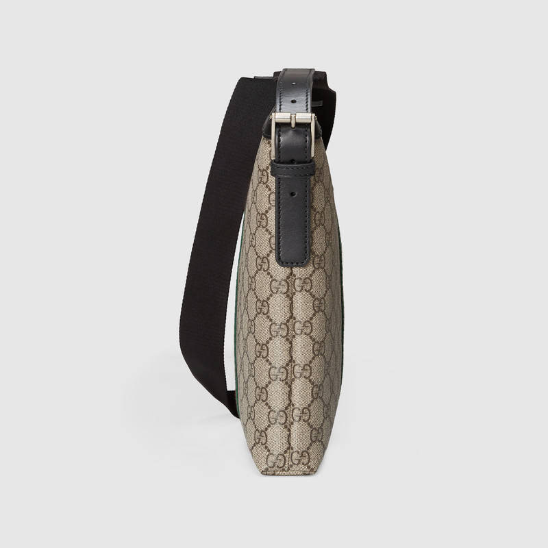 387111 Gucci 織帶 GG Supreme高級郵差包 Gucci男包 Gucci單肩斜挎包