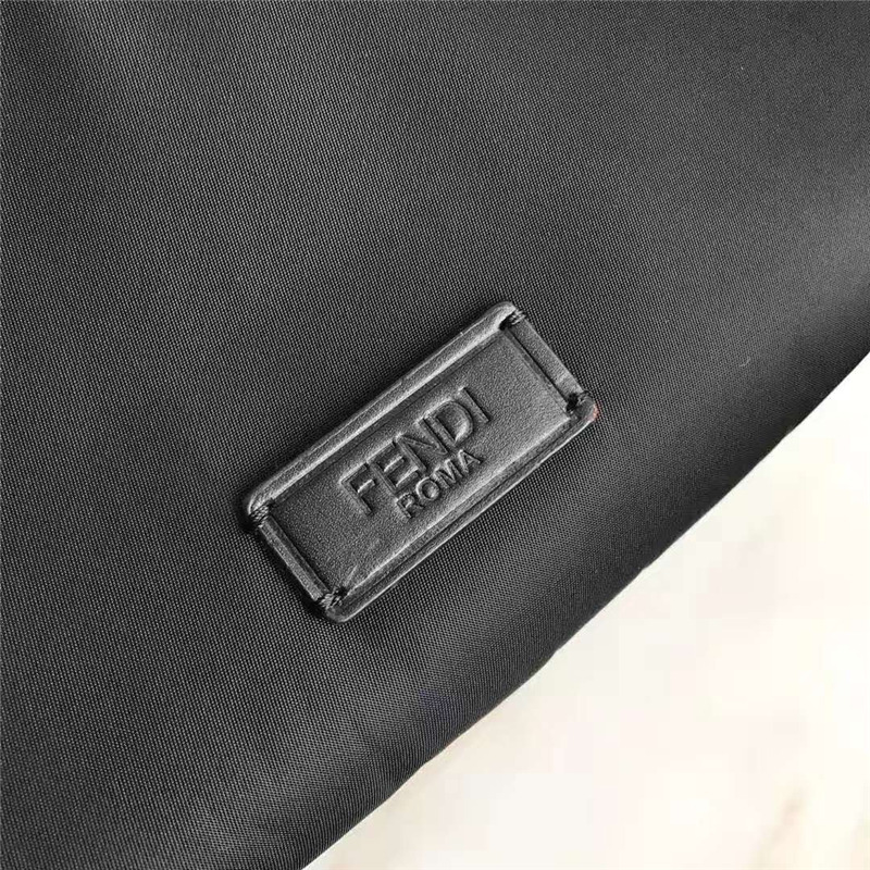 Fendi雙肩包 芬迪經典小怪獸眼睛 芬迪雙肩包 Fendi帆布雙肩包 黑色白眼