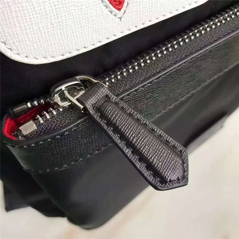 Fendi雙肩包 芬迪經典小怪獸眼睛 芬迪雙肩包 Fendi帆布雙肩包 黑色白眼