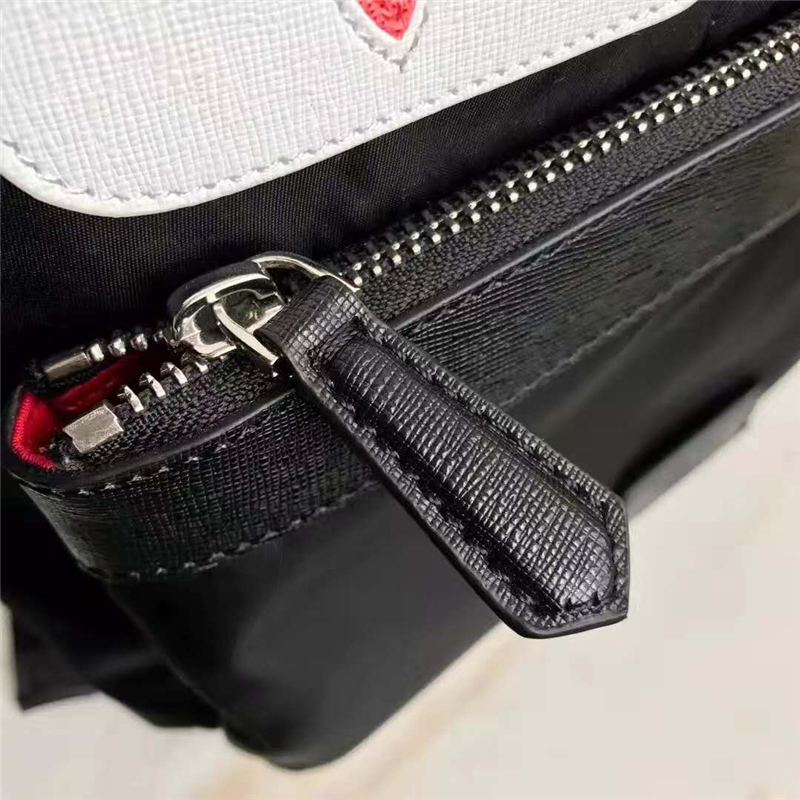 Fendi雙肩包 芬迪經典小怪獸眼睛 芬迪雙肩包 Fendi帆布雙肩包 黑色白眼