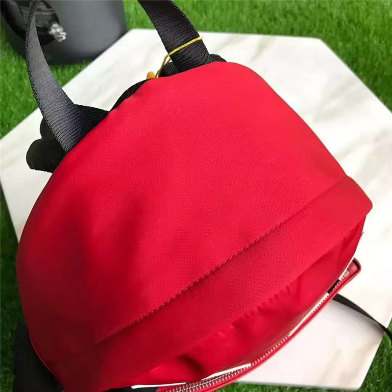 Fendi雙肩包 芬迪經典小怪獸眼睛 芬迪雙肩包 Fendi帆布雙肩包 紅色/白眼