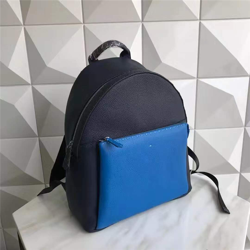 Fendi雙肩包 芬迪經(jīng)典小怪獸眼睛 小牛皮 芬迪雙肩包 黑配藍