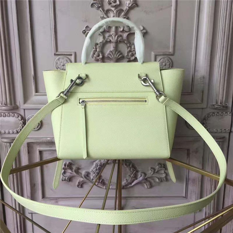 Celine賽琳 2017新款 Celine鯰魚包 光滑牛皮 流蘇裝飾鯰魚手提包 黃色