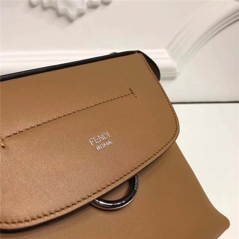 Fendi 芬迪 2017 秋冬T臺同款 MINI BACK TO SCHOOL 背包系列 可單肩可斜跨兩用 淺棕色