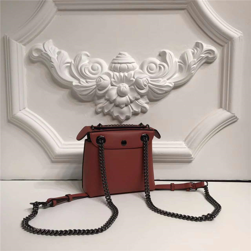 Fendi 芬迪 2017 秋冬T臺同款 MINI BACK TO SCHOOL 背包系列 可單肩可斜跨兩用 珊瑚紅