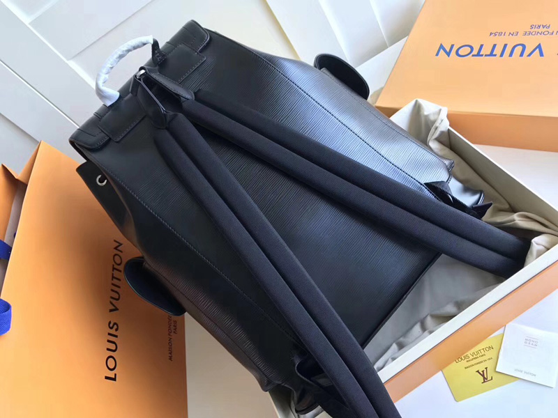 M41709 LV Supreme 聯名系列限量版Christopher 小號雙肩包 LV雙肩包 黑色