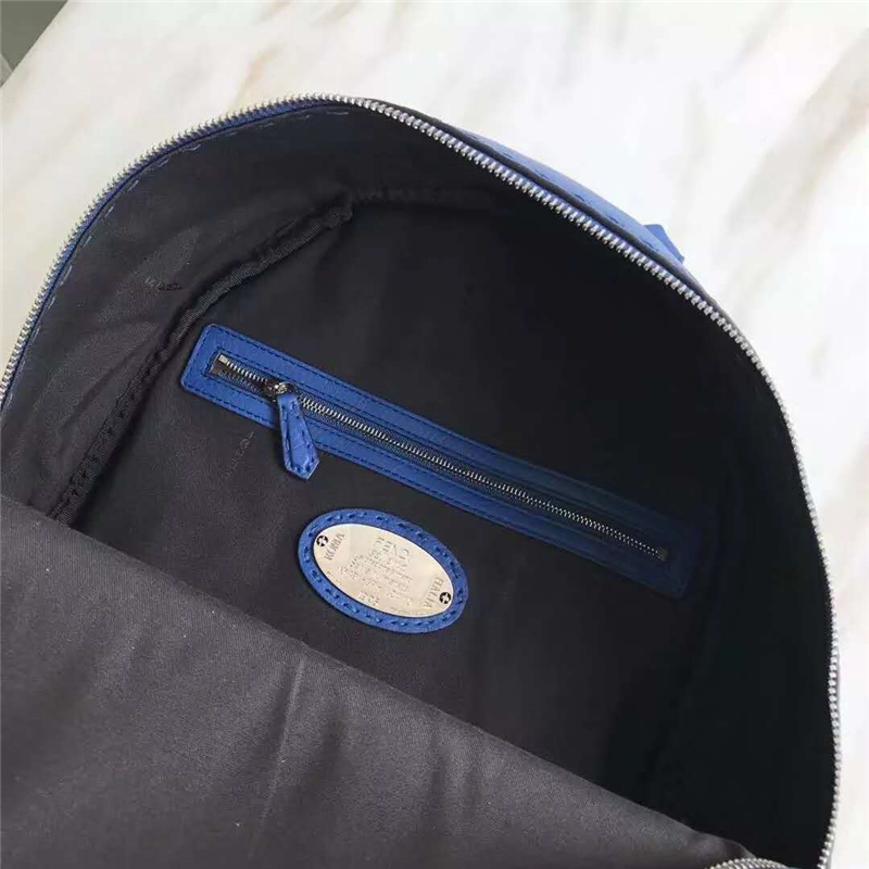 FENDI 芬迪 013S 新款經典優質柔軟小牛皮雙肩背包 寶藍色