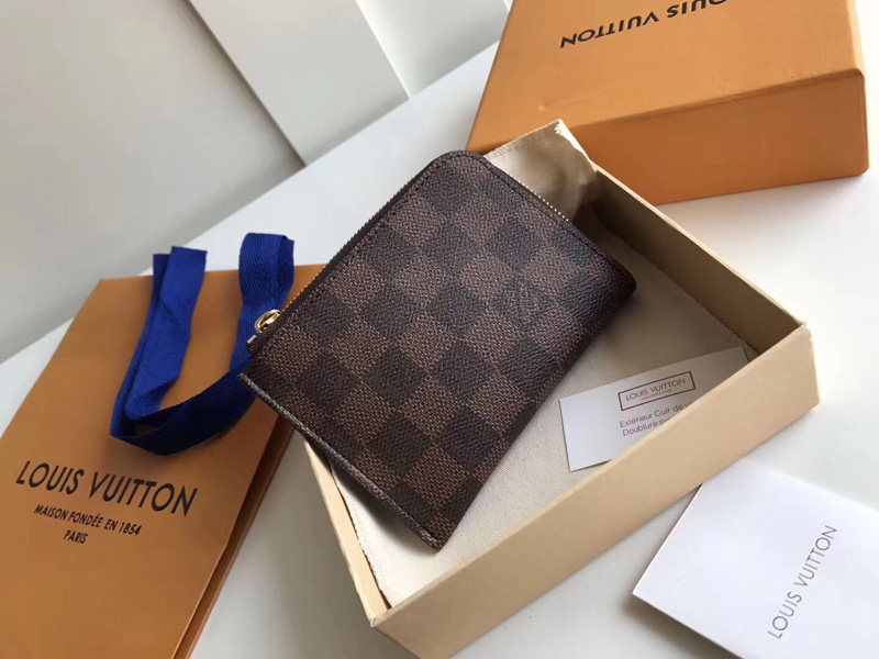 N63279 LV Damier Ebene 零錢包 LV黑格零錢袋 LV硬幣包