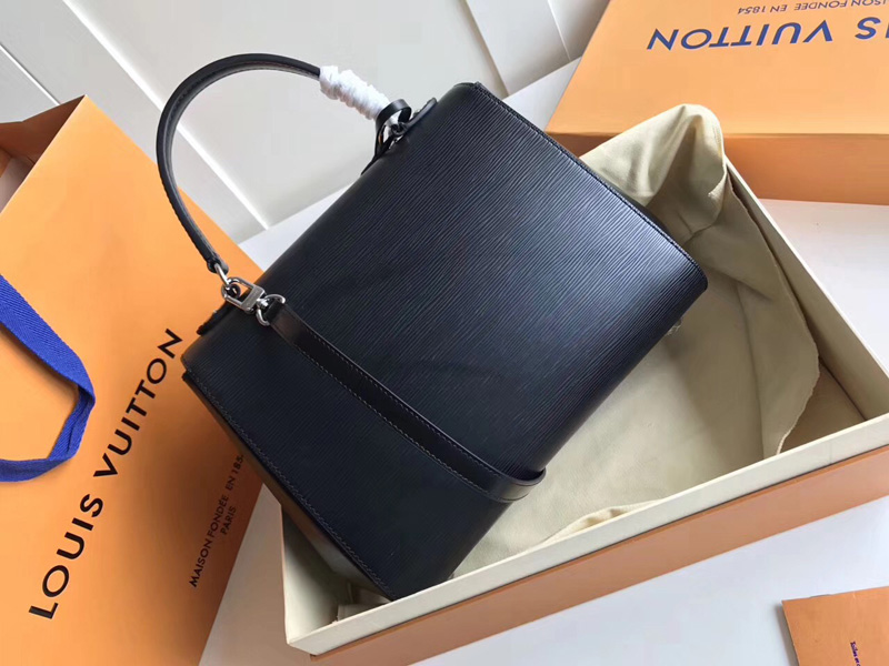 M41334 LV CLUNY MM 中號手袋 LV女包 LV真皮水波紋 LV手提包 黑色