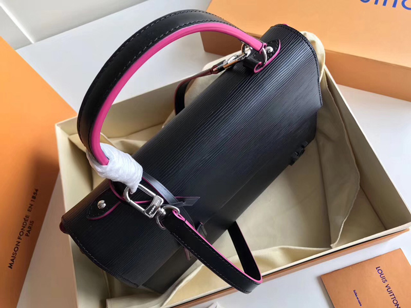 M41334 LV CLUNY MM 中號手袋 LV女包 LV真皮水波紋 LV手提包 黑色