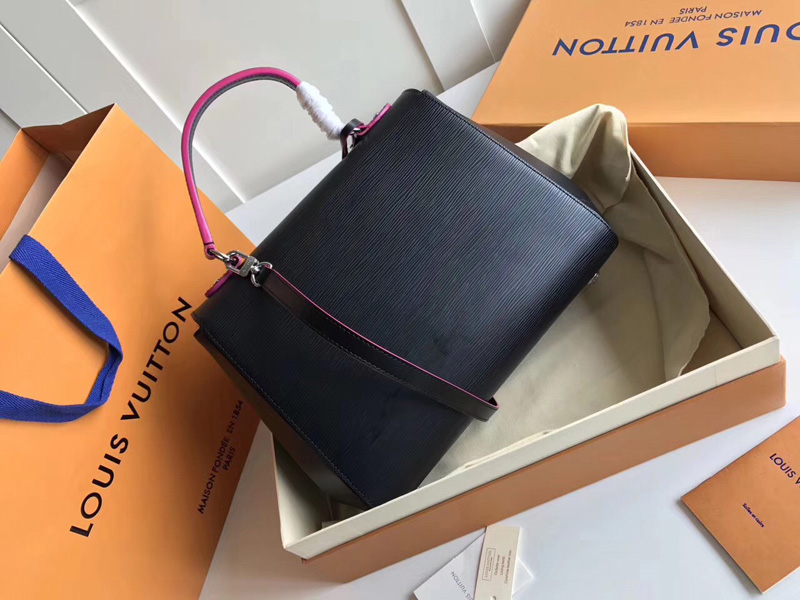 M41334 LV CLUNY MM 中號手袋 LV女包 LV真皮水波紋 LV手提包 黑色