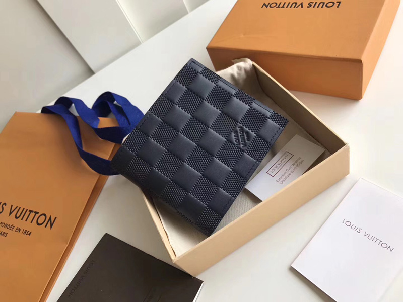 N63335 LV Marco 錢夾 LV錢包 LV全皮錢夾 LV短夾 LV男士錢包 藍色