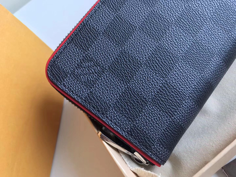 N63304 LV Zippy 拉鏈豎款錢夾 LV錢包 LV男士錢夾 LV黑格全開錢包