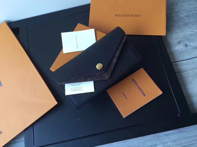 M64319 LV Double V 錢夾 LV錢包 LV女士錢包 LV全皮翻蓋錢夾 黑色