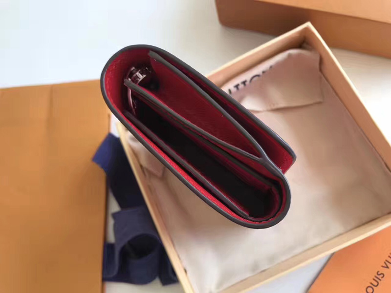 M64413 LV TWIST 短款錢夾 LV錢夾 LV女士錢包 LV水波紋短夾 紅色