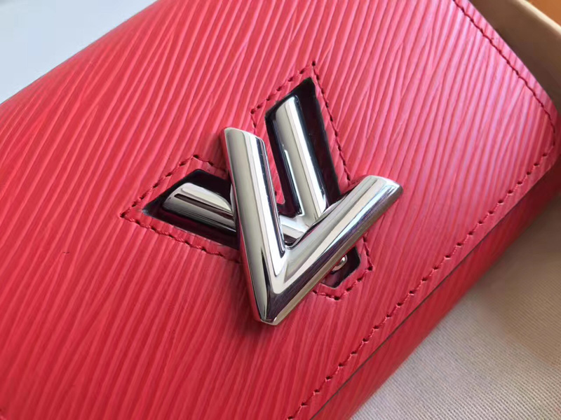 M64413 LV TWIST 短款錢夾 LV錢夾 LV女士錢包 LV水波紋短夾 紅色