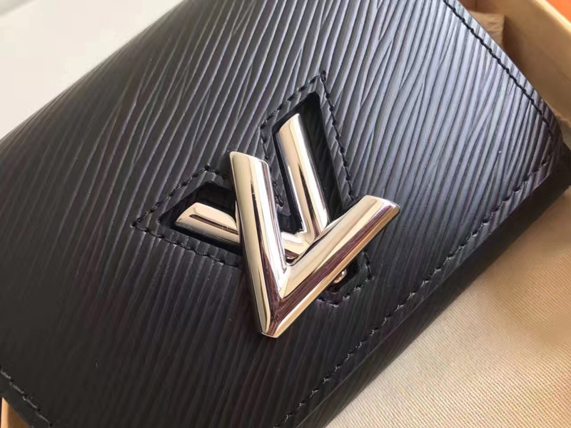 M64414 LV TWIST 短款錢(qián)夾 LV錢(qián)夾 LV女士錢(qián)包 LV水波紋短夾 黑色