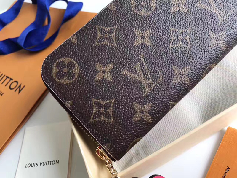 M64201 LV CLEMENCE 錢夾 LV2017新款拉鏈錢包 LV花卉裝飾錢包