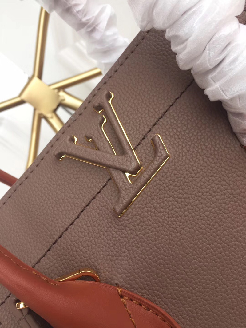 M54841 LV FREEDOM 手袋 LV小牛皮Tote手袋 LV女包 LV全皮女包 胭脂紅