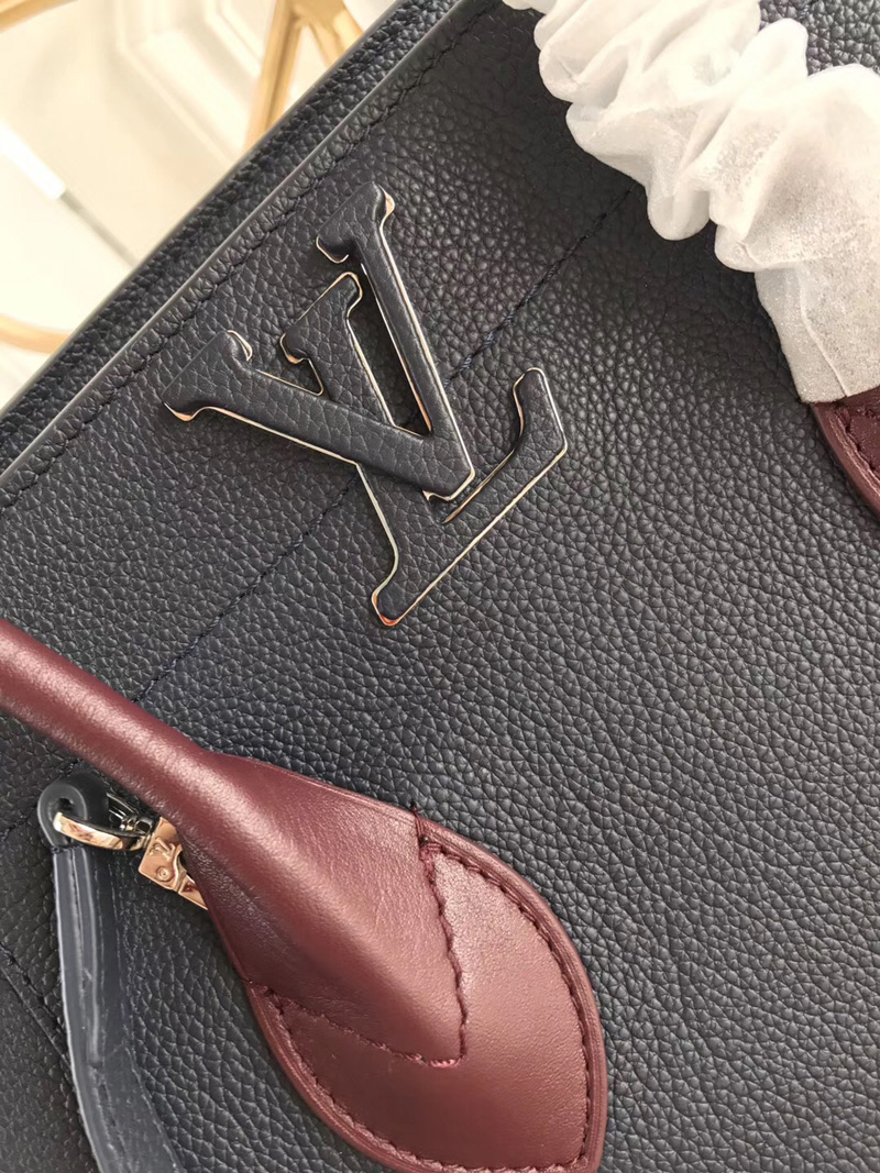 M54842 LV FREEDOM 手袋 LV小牛皮Tote手袋 LV女包 LV全皮女包 藍色