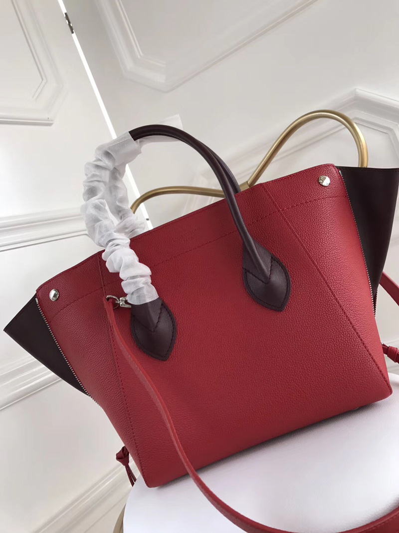 M54844 LV FREEDOM 手袋 LV小牛皮Tote手袋 LV女包 LV全皮女包 紅色