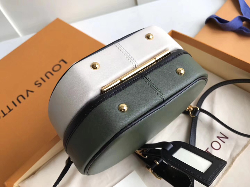 M43510 LV Petite Boite Chapeau 手袋 LV全皮女包 LV小圓包 綠配白
