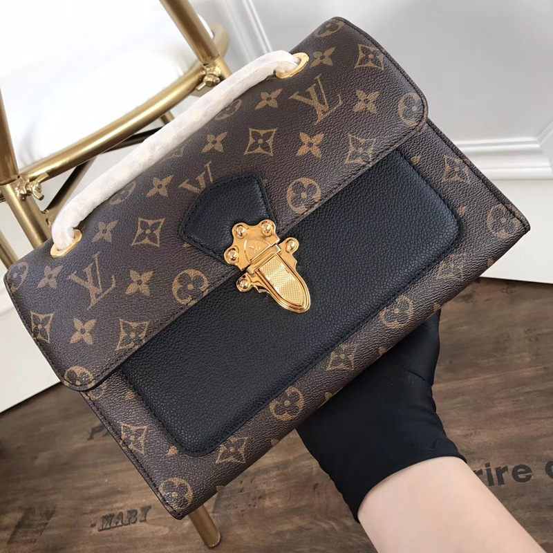 M41730 LV VICTOIRE 手袋 LV女包 LV鏈條包 LV單肩斜挎包 黑色