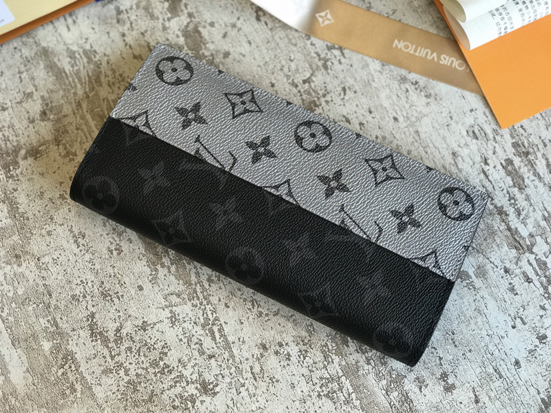 M63027 LV Split系列 BRAZZA 錢夾 LV西裝夾 LV銀配黑花錢夾