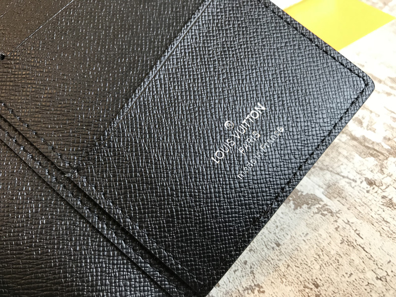 M63027 LV Split系列 BRAZZA 錢夾 LV西裝夾 LV銀配黑花錢夾