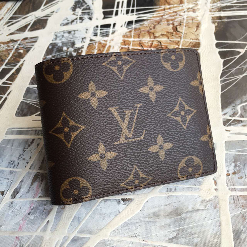 M60895 LV MULTIPLE 錢夾 LV男士錢包 LV Monogram帆布錢夾 LV短款錢包