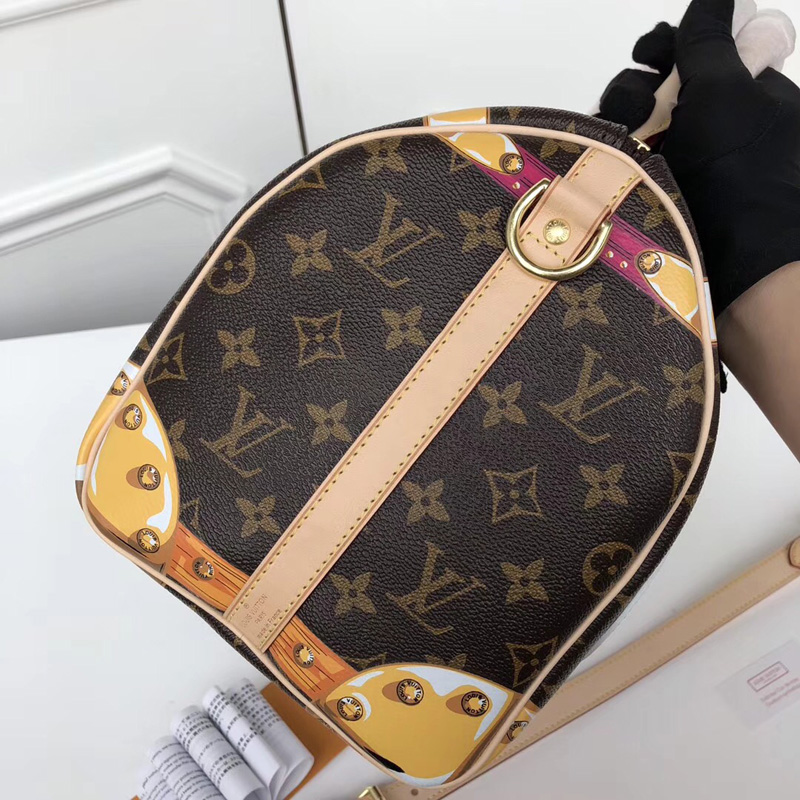 M41386 LV Speedy 30 手袋 LV掛鎖絲印圖案女包 LV老花女包 LV枕頭包