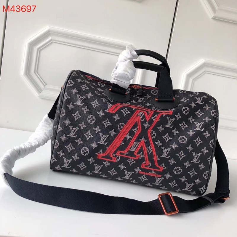 M43697 LV Speedy Bandouliere 40 手袋(配肩帶)LV男包 LV手提包 LV單肩包