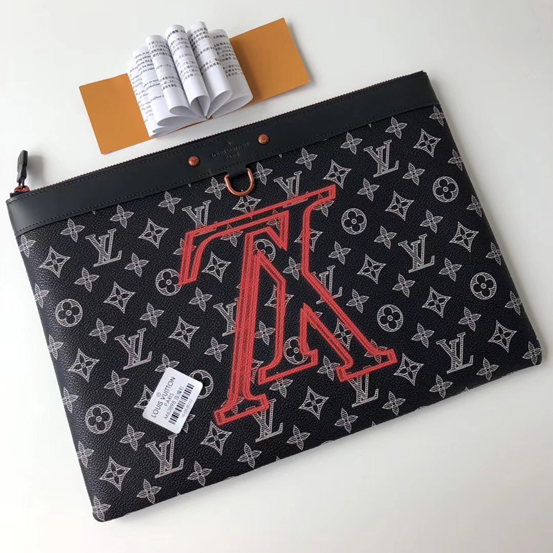 M62905 LV POCHETTE APOLLO 手袋 LV男包 LV倒掛logo字母系列 LV手包