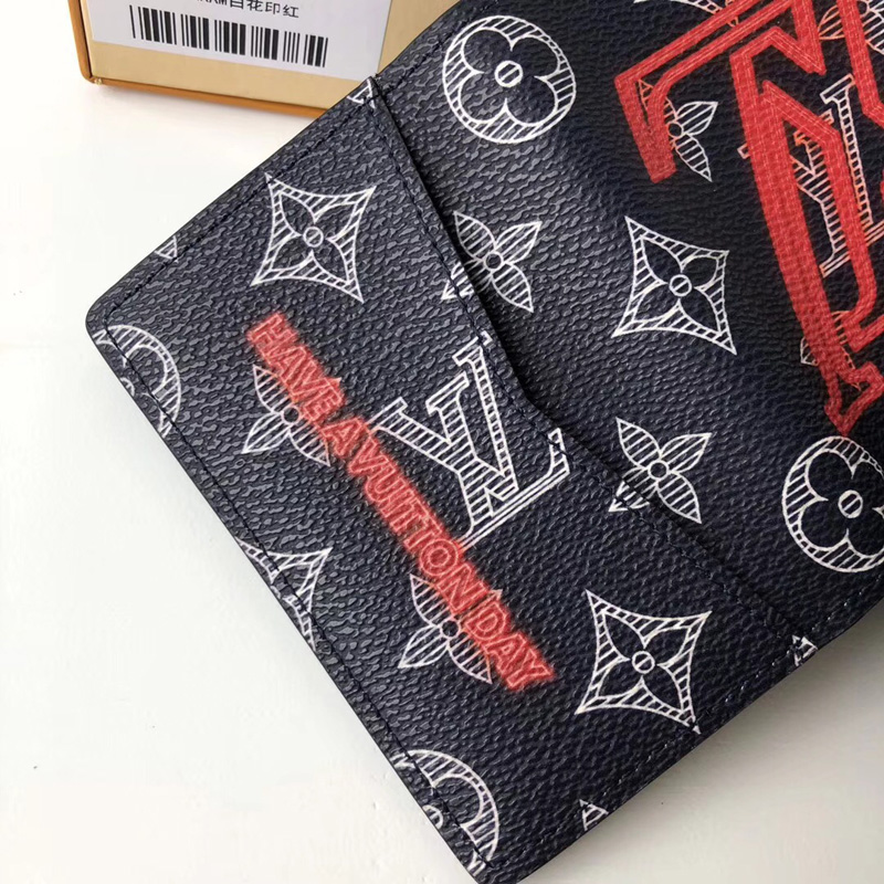 M62889 LV 口袋錢夾 LV倒掛logo字母系列 LV卡包