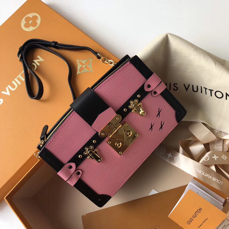 M51698 LV Trunk Clutch 手袋 LV女包 LV挎包 LV盒子包 粉色