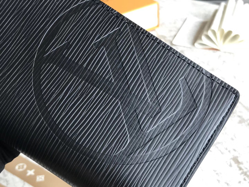 M63511 LV Brazza 錢夾 LV Epi Initials錢夾 LV西裝夾 黑色